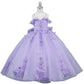 Embroidered Sweetheart Neckline A-Line Girl Communion Dress by Cinderella Couture USA AS8111