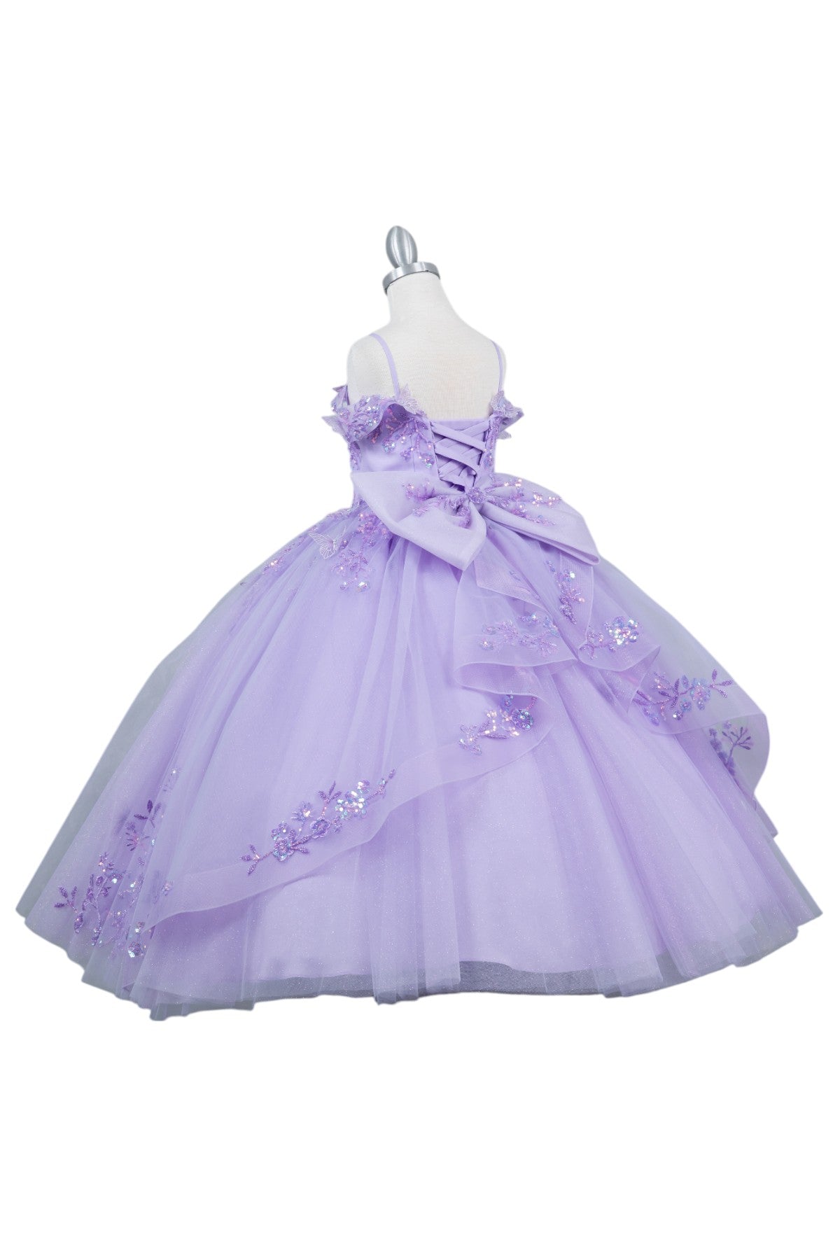 Embroidered Sweetheart Neckline A-Line Girl Communion Dress by Cinderella Couture USA AS8111