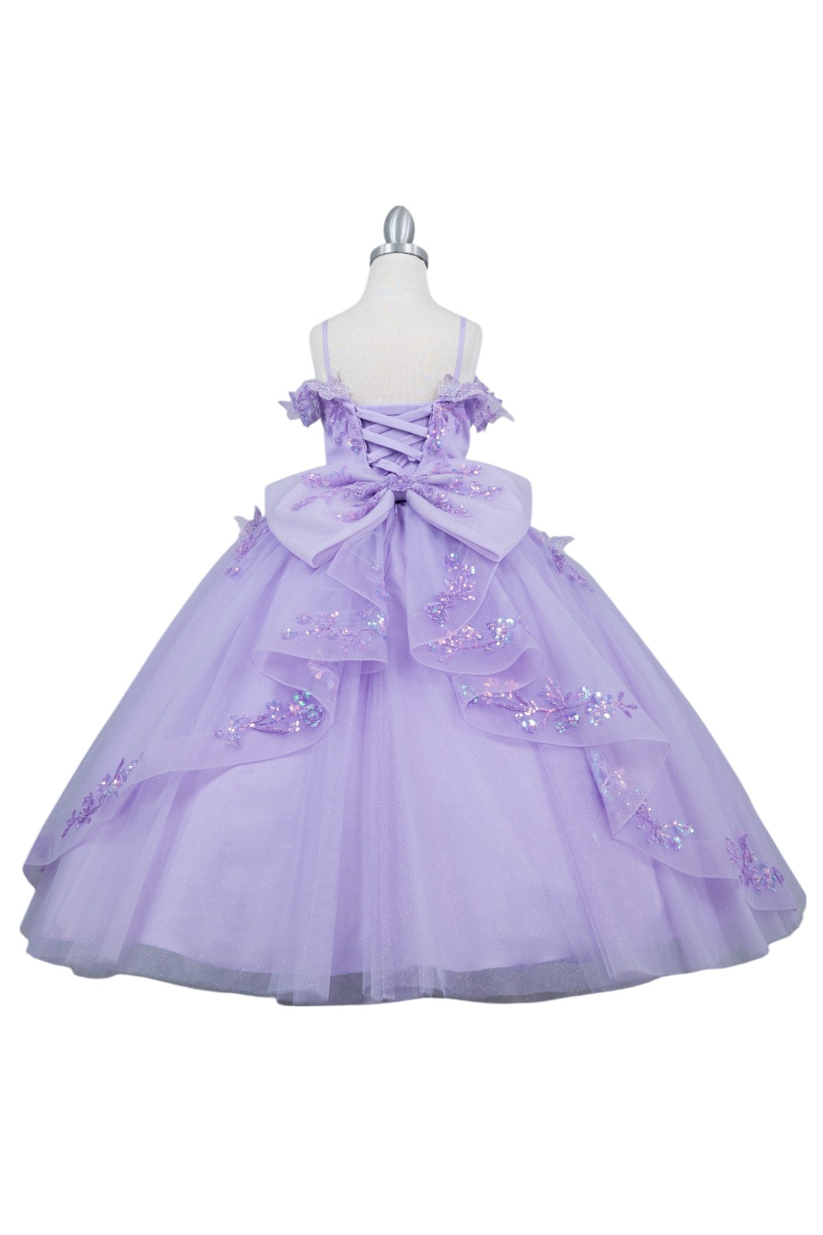 Embroidered Sweetheart Neckline A-Line Girl Communion Dress by Cinderella Couture USA AS8111