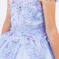 Floral Off The Shoulder Mini Quince Gown by Cinderella Couture USA AS8115