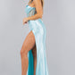 Fitted Beautiful Leg Slit Party Dress by Cinderella Couture USA AS8116J