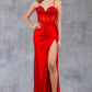 Fitted Beautiful Leg Slit Party Dress by Cinderella Couture USA AS8116J