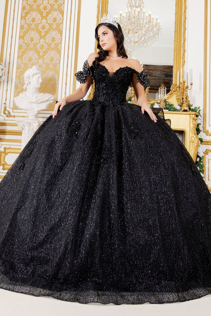 Off Shoulder Butterfly Quinceanera Dress by Cinderella Couture USA AS8120J