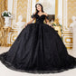 Off Shoulder Butterfly Quinceanera Dress by Cinderella Couture USA AS8120J
