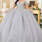 Off Shoulder Butterfly Quinceanera Dress by Cinderella Couture USA AS8120J