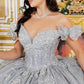 Off Shoulder Butterfly Quinceanera Dress by Cinderella Couture USA AS8120J