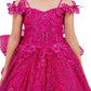 Layered Tulle with Tiered Train Girl Communion Dress by Cinderella Couture USA AS8120