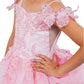 Layered Tulle with Tiered Train Girl Communion Dress by Cinderella Couture USA AS8120