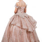 Layered Tulle with Tiered Train Girl Communion Dress by Cinderella Couture USA AS8120