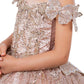 Layered Tulle with Tiered Train Girl Communion Dress by Cinderella Couture USA AS8120