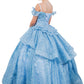 Layered Tulle with Tiered Train Girl Communion Dress by Cinderella Couture USA AS8120