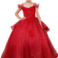 Layered Tulle with Tiered Train Girl Communion Dress by Cinderella Couture USA AS8120