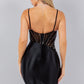 Thin Strap Sequin V-Neckline Short Party Dress by Cinderella Couture USA AS8121J
