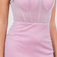 One Shoulder Scoop Neckline Short Party Dress by Cinderella Couture USA AS8124J