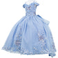 Corset Off The Shoulder Mini Quince Gown by Cinderella Couture USA AS8125