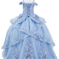 Corset Off The Shoulder Mini Quince Gown by Cinderella Couture USA AS8125