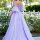 3D Floral Layered Tulle A-Line Party Dress by Cinderella Couture USA AS8130J