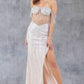 Strapless Off Shoulder Leg Slit Party Dress by Cinderella Couture USA AS8147J