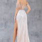 Strapless Off Shoulder Leg Slit Party Dress by Cinderella Couture USA AS8147J