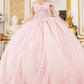 Off Shoulder Sweetheart Neckline Quinceanera Dress by Cinderella Couture USA AS8160J
