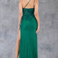 One Shoulder Sequin Leg Slit Party Dress by Cinderella Couture USA AS8162J