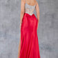 Sweetheart Neckline Leg Slit Party Dress by Cinderella Couture USA AS8171J