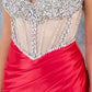 Sweetheart Neckline Leg Slit Party Dress by Cinderella Couture USA AS8171J