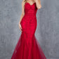 Sweetheart Neckline Spaghetti Straps Party Dress by Cinderella Couture USA AS8175J