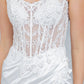 Lace Off Shoulder Short Party Dress by Cinderella Couture USA AS8181JS