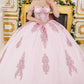 Off Shoulder Long Tail Quinceanera Dress by Cinderella Couture USA AS8190J