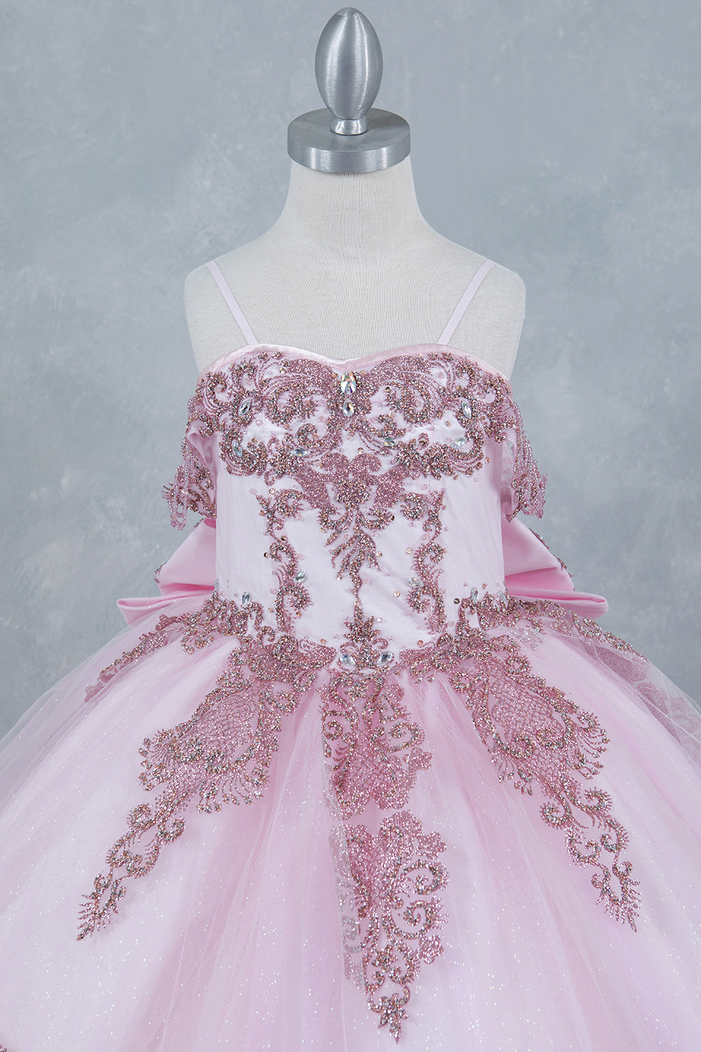 Off Shoulder A-Line Girl Communion Dress by Cinderella Couture USA AS8190