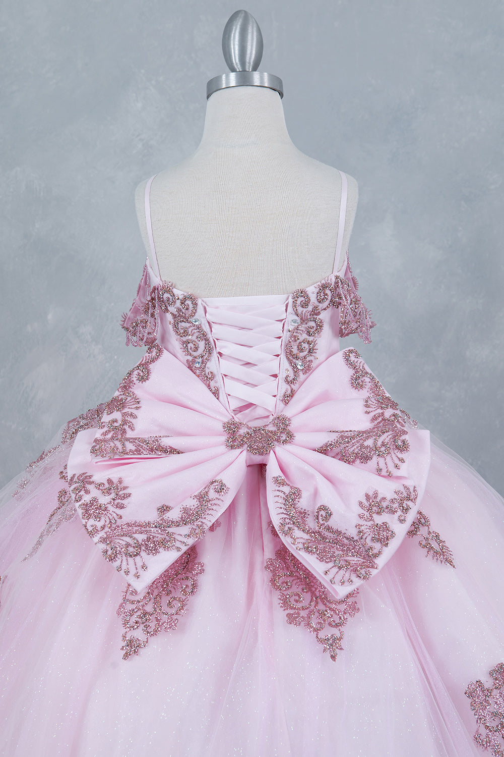 Off Shoulder A-Line Girl Communion Dress by Cinderella Couture USA AS8190