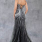 Stone Dangles Strap Sheath Party Dress by Cinderella Couture USA AS8192J