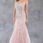 Stone Dangles Strap Sheath Party Dress by Cinderella Couture USA AS8192J
