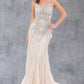 Stone Dangles Strap Sheath Party Dress by Cinderella Couture USA AS8192J