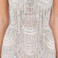 Stone Dangles Strap Sheath Party Dress by Cinderella Couture USA AS8192J