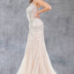 Stone Dangles Strap Sheath Party Dress by Cinderella Couture USA AS8192J