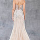Stone Dangles Strap Sheath Party Dress by Cinderella Couture USA AS8192J
