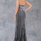 Thin Shoulder Straps Sheath Party Dress by Cinderella Couture USA AS8203J