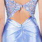 Sequin Floral V-Neckline Party Dress by Cinderella Couture USA AS8213J