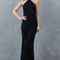 Beaded Halter Neckline Party Dress by Cinderella Couture USA AS8217J