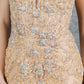 Plunging Neckline Leg Slit Mermaid Party Dress by Cinderella Couture USA AS8241J