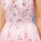 Sequin A-Line Leg Slit Party Dress by Cinderella Couture USA AS8248J