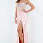 Sweetheart Neckline Leg Slit Party Dress by Cinderella Couture USA AS8285J