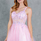 Sequin Plunging V-Neckline Short Party Dress by Cinderella Couture USA AS8305J