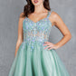 Sequin Plunging V-Neckline Short Party Dress by Cinderella Couture USA AS8305J