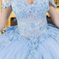 Two Tone with Tail Quinceanera Dress by Cinderella Couture USA AS8310J