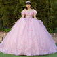 Super Long Off Shoulder Quinceanera Dress by Cinderella Couture USA AS8330J