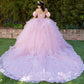 Super Long Off Shoulder Quinceanera Dress by Cinderella Couture USA AS8330J