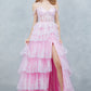 Off Shoulder Ruffled A-Line Dress by Cinderella Couture USA AS8499J